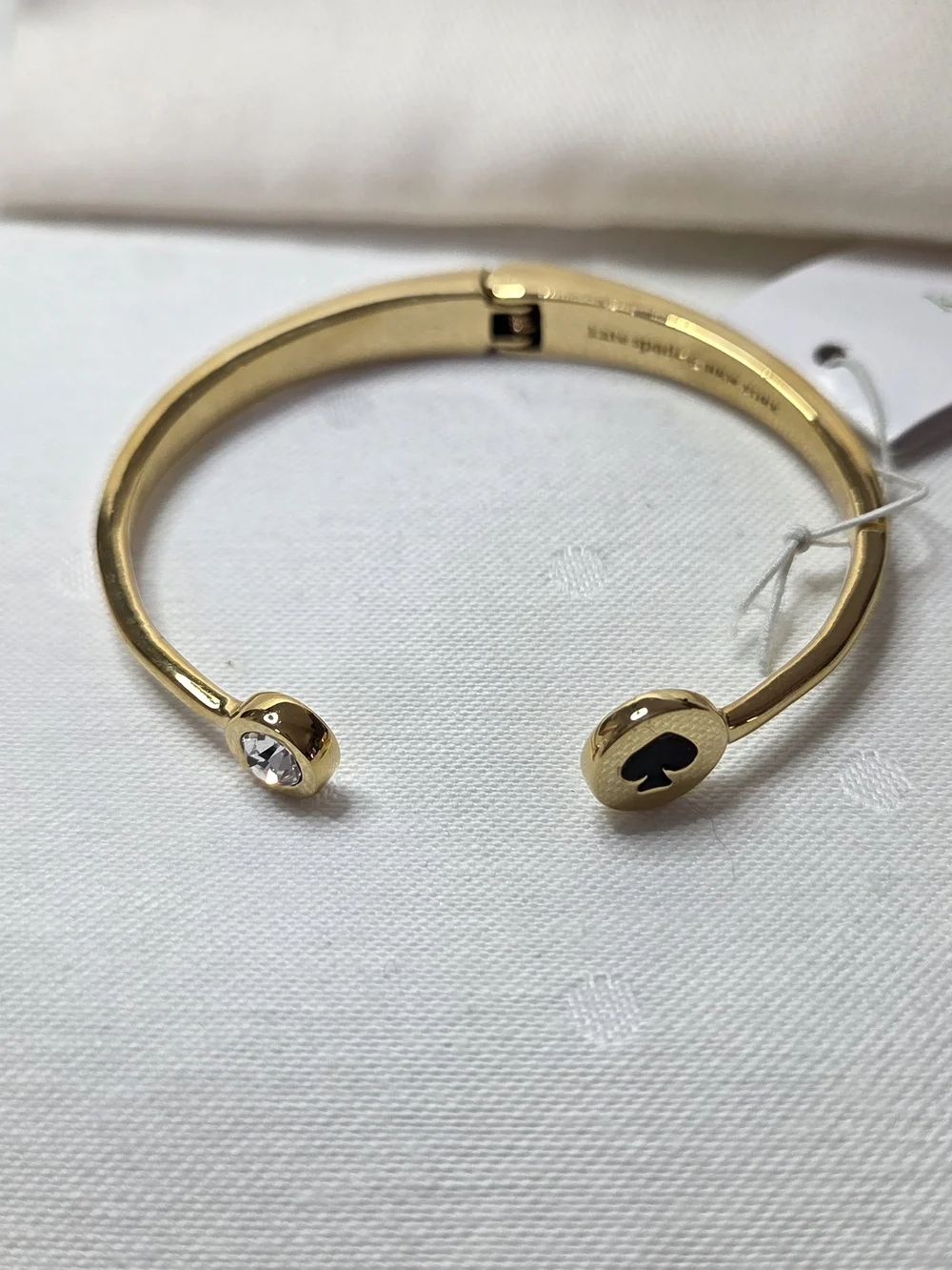 kate spade Spot The Spade Open Hinge Bangle - Picture 3 of 5